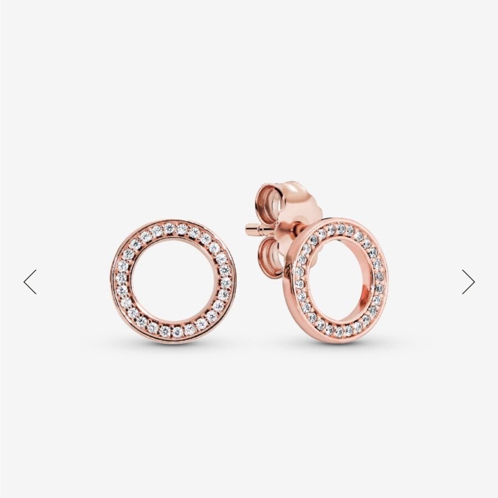 Elegant Rose Gold Stud Earrings